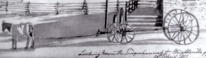 Detail from Plate 85, possibly a boat wagon