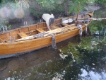 Caulking the split garboard