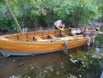 Caulking the split garboard